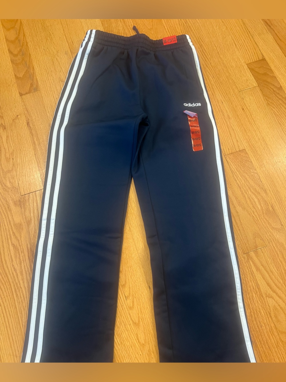 adidas Dark Blue Jogger Pants with White Logo